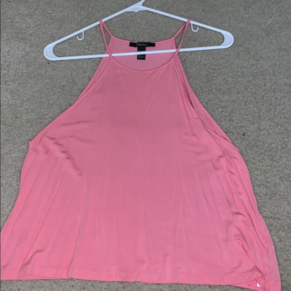 forever 21 pink halter top